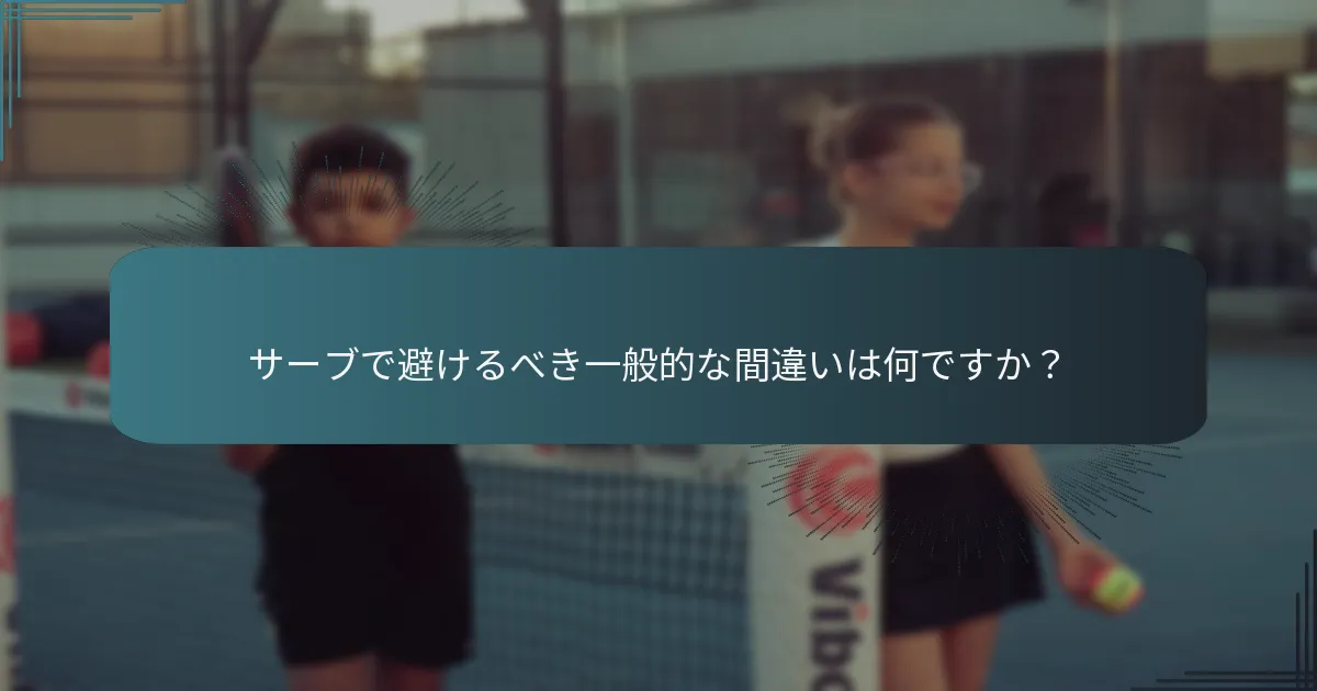 サーブ前のルーチンはパフォーマンスをどのように向上させることができますか？