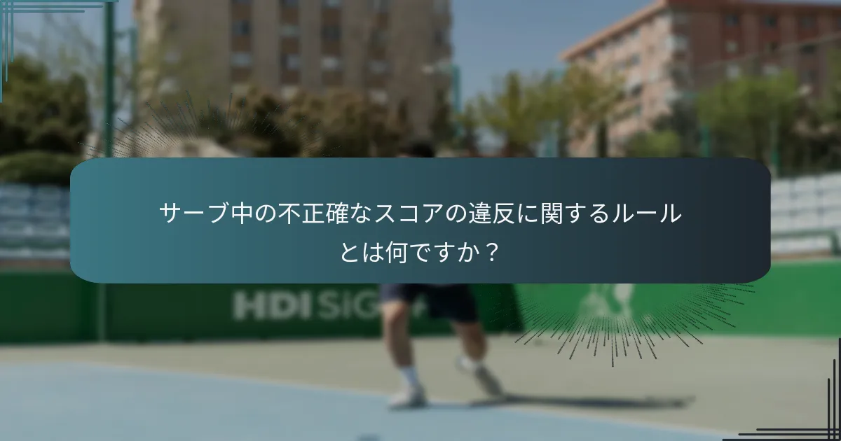 テニスにおけるサービスクロックの問題とは何ですか？