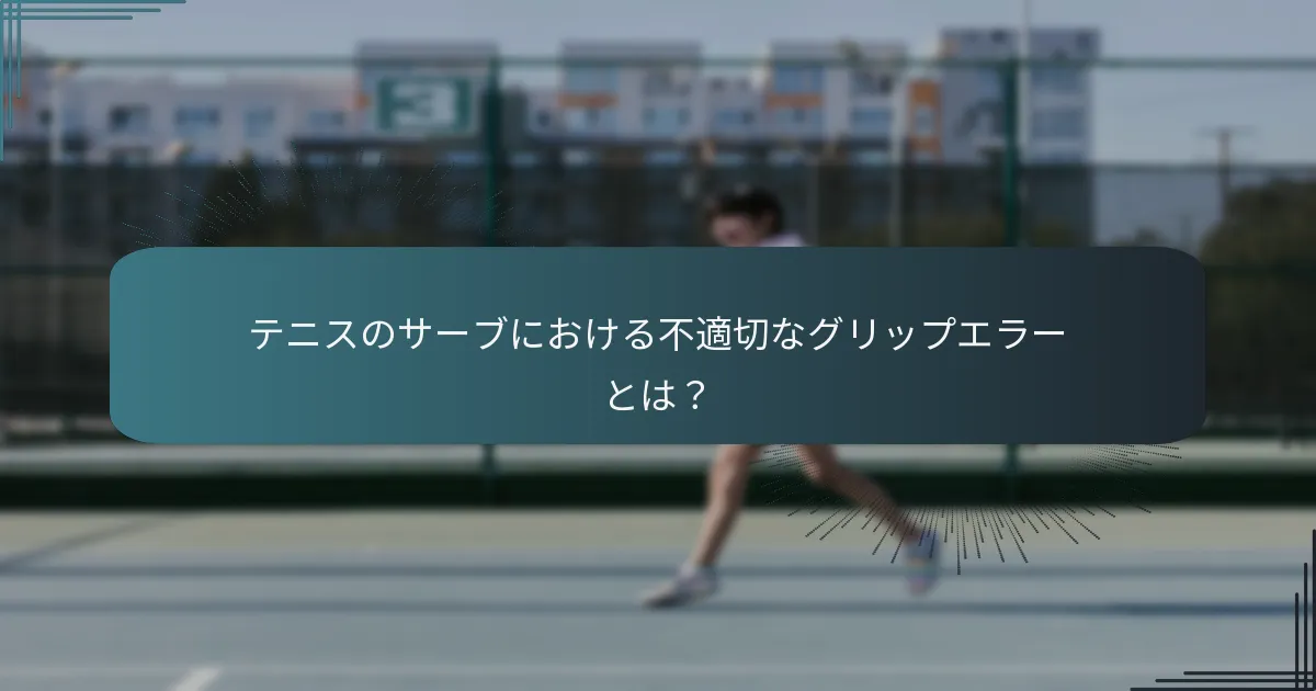 テニスのサーブにおけるダブルフォルトの発生原因は？