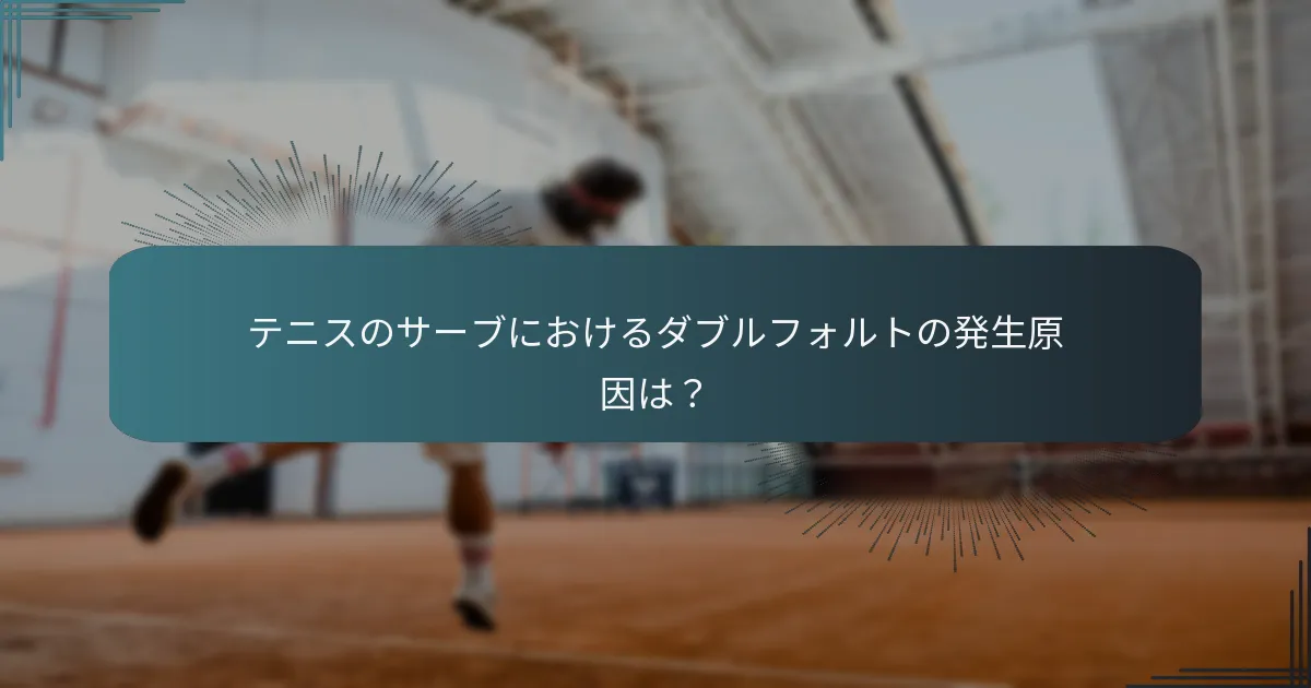 テニスフォーマット間のサーブルールの違いは？