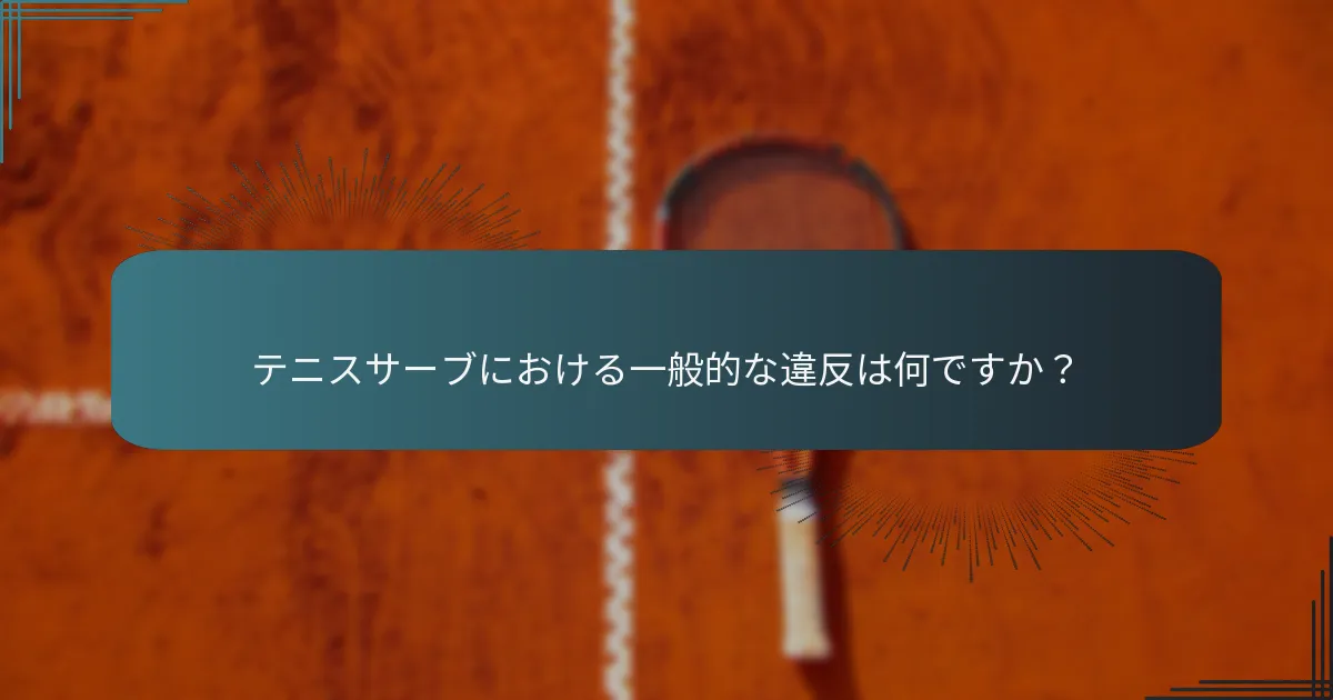 サーブ成功のために必要なメンタル準備は何ですか？